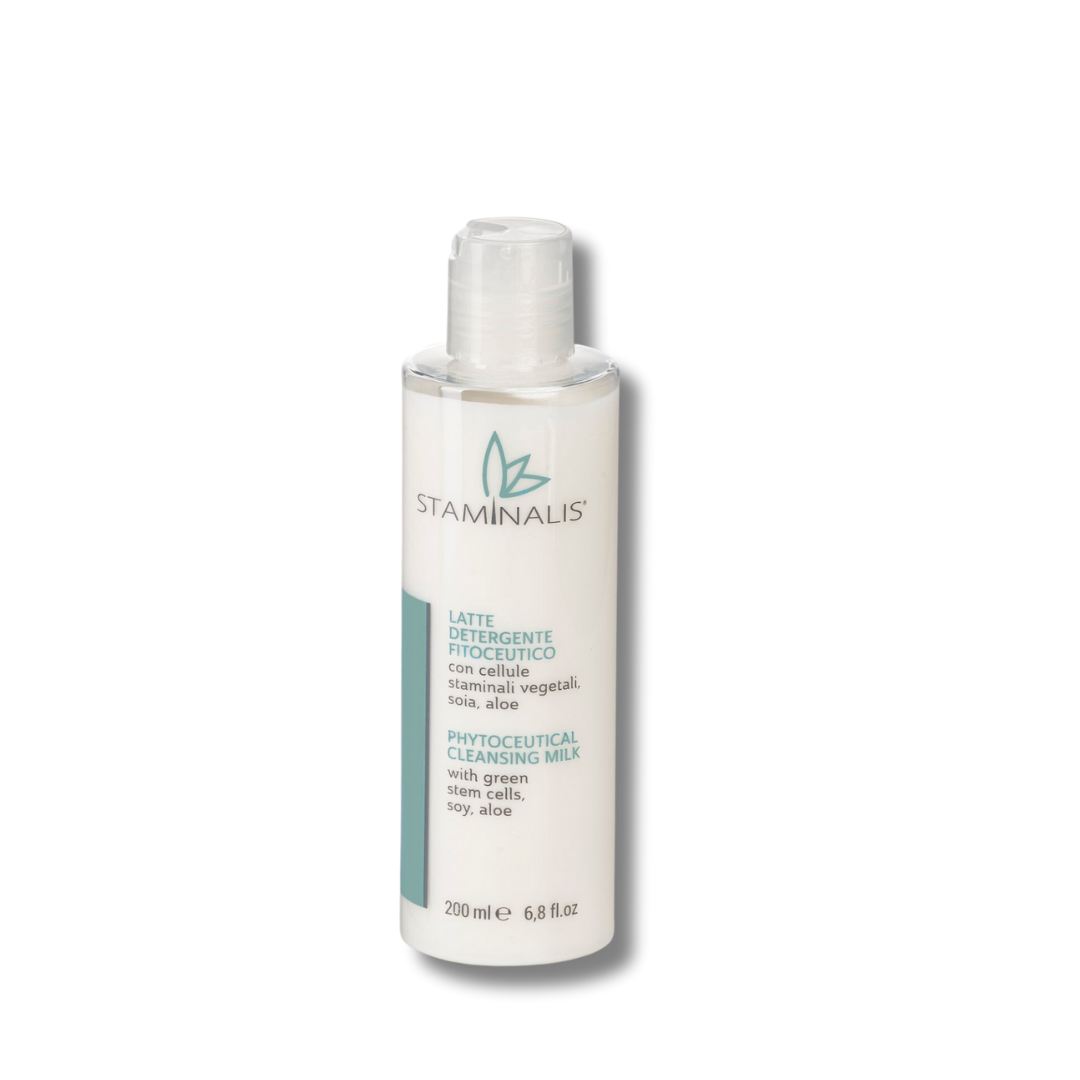 Latte detergente fitoceutico Staminalis - Pulizia delicata per tutti i tipi di pelle.
