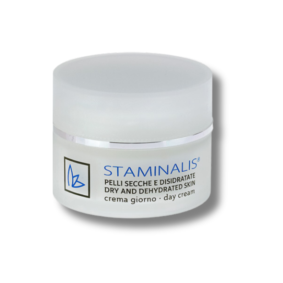 Crema Giorno Idratante Staminalis per pelli secche e disidratate.