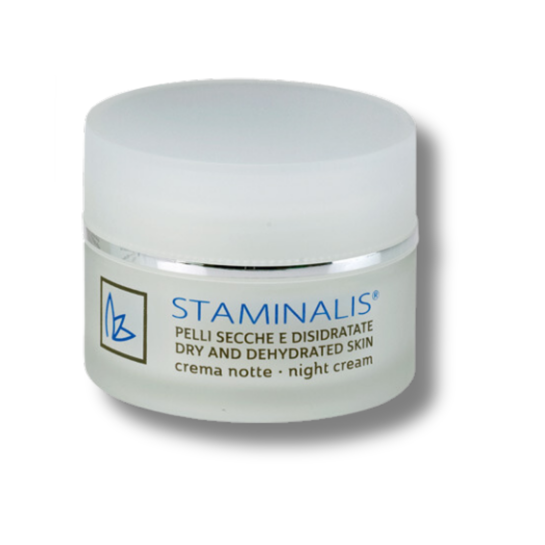 Crema notte per pelli secche Staminalis - Idratazione e nutrimento profondo.