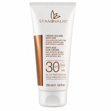 Crema Solare Anti-Age Viso e Corpo SPF 30 | Protezione Alta e Anti-Age - 200 ml
