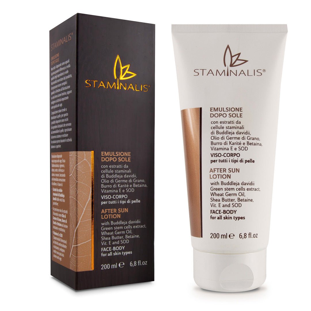 Emulsione doposole nutriente e rigenerante per pelle stressata dal sole - Staminalis